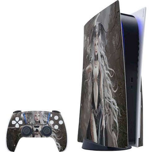 Gothic Princess with Silver Dragon by Nene Thomas PlayStation PS5 Skins